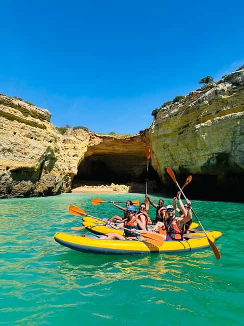 Benagil: Guided Kayak Tour inside caves and Praia da Marinha - Who should book this Benagil kayak tour?
