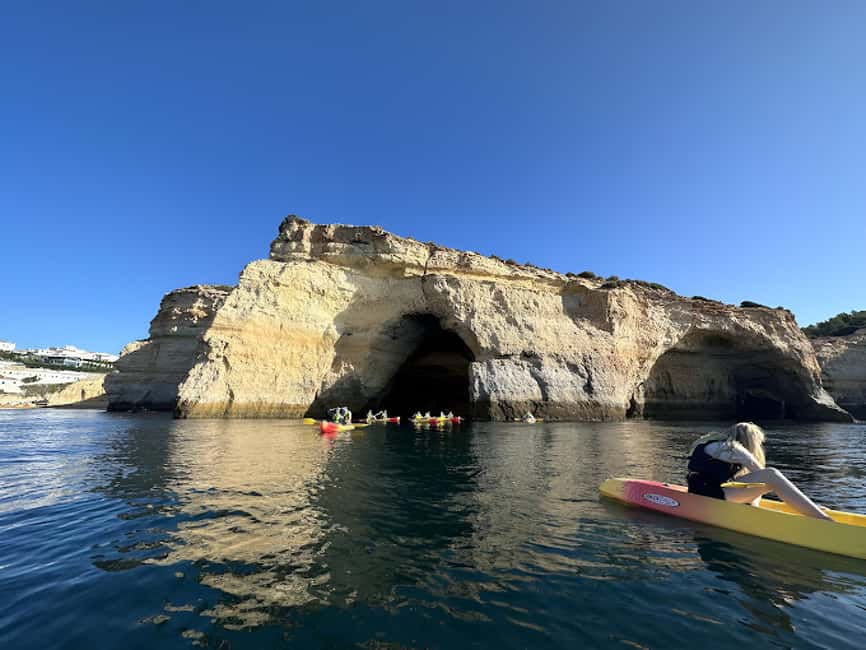 Benagil: Kayak Tour to Benagil Caves – Small Group - Entering Benagil Sea Cave