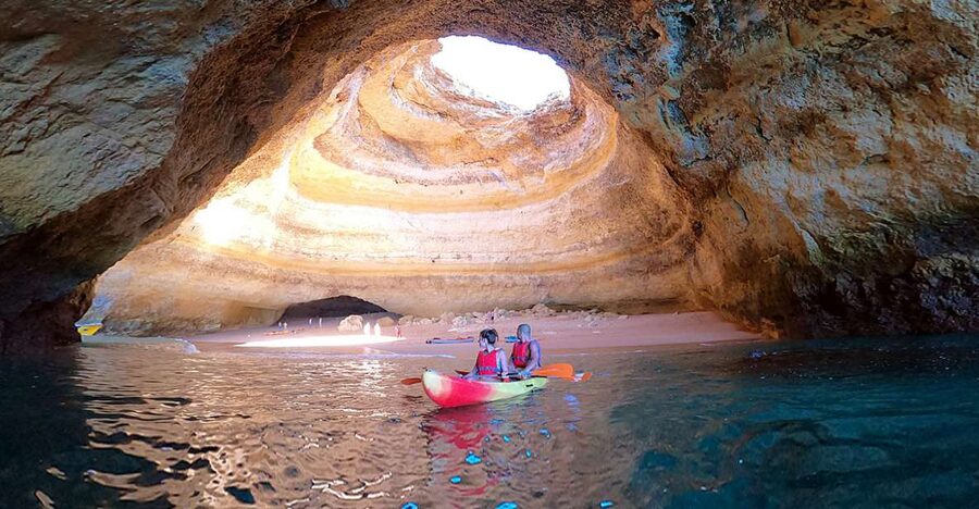 Benagil: Kayaking Adventure in Benagil Caves & Marinha Beach - Paddling the Algarve coast