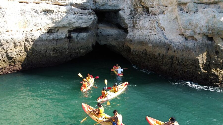 Benagil: Kayaking Adventure in Benagil Caves & Marinha Beach - Group size, comfort, and safety