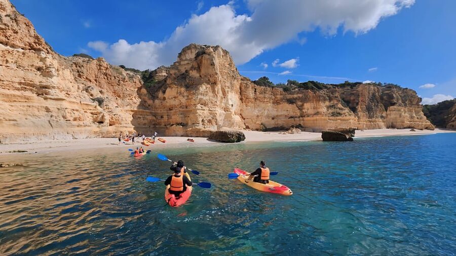 Benagil: Sunrise kayak tour Benagil caves and secret spots - What the $41 price includes
