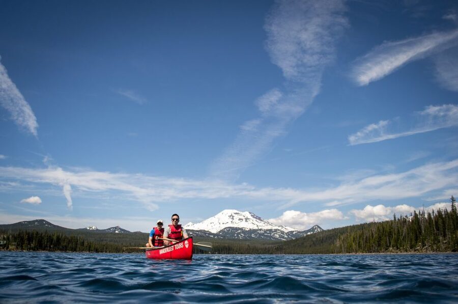 Bend: Half-Day Brews & Views Canoe Tour on the Cascade Lakes - Local beer, root beer, and a cooler on the lake