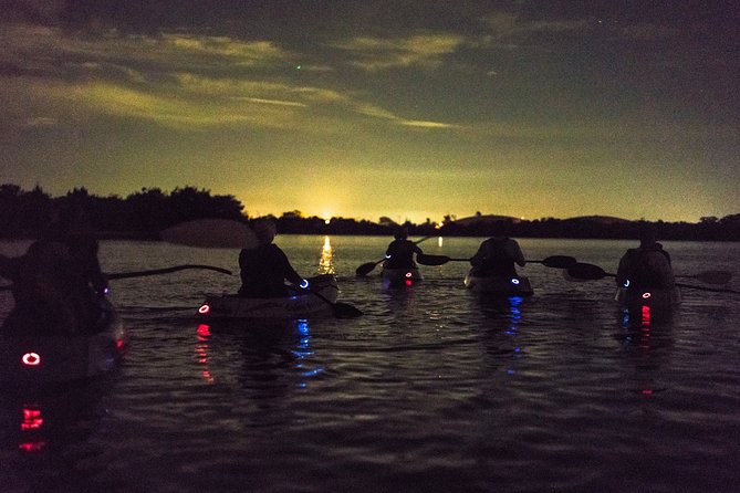 Bioluminescent Kayak Tour by THE #1 Rated Company in Cocoa Beach - Passing Cocoa Beach and looking across to Merritt Island