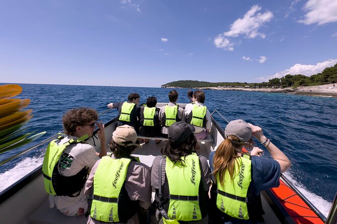 BOAT & KAYAK! Sea Adventure - Snorkeling & Cliff Jumps - Swimming, snorkeling, and the included gear