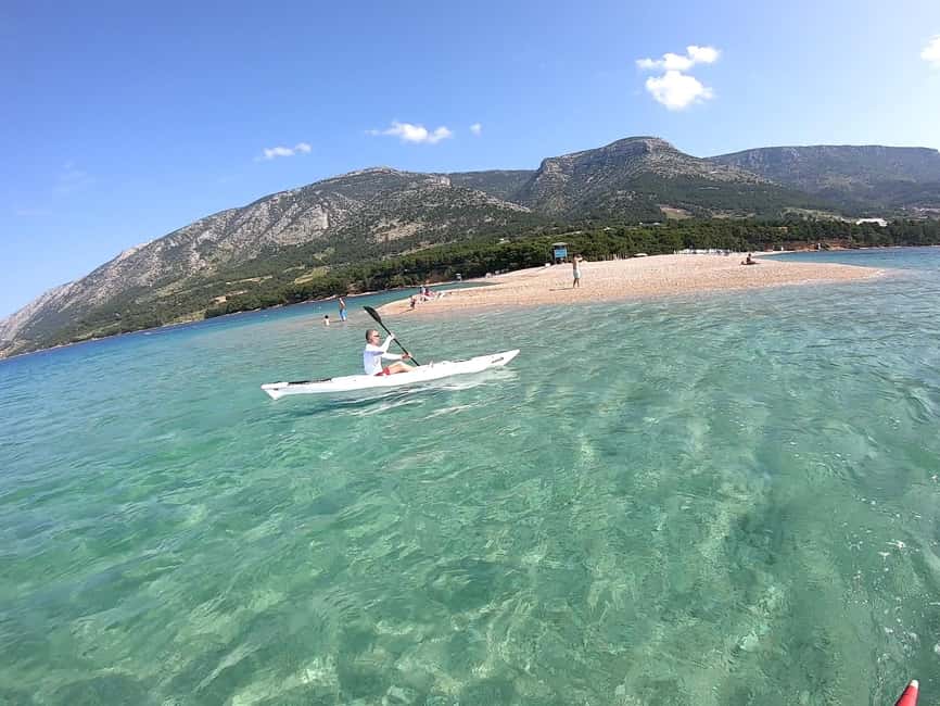 Bol: Zlatni Rat Beach Kayak Tour with Snorkeling - Paddling beside Croatia’s famous pointed beach