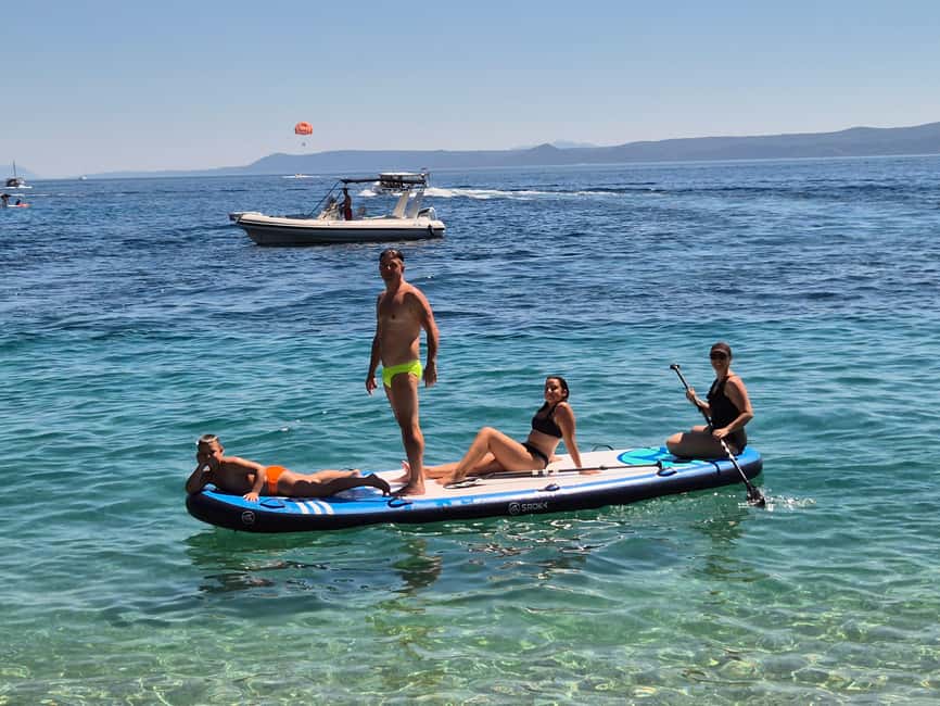 Bol: Zlatni Rat Beach Stand Up Paddle Board Rental - Finding the orange and blue flags at the beach