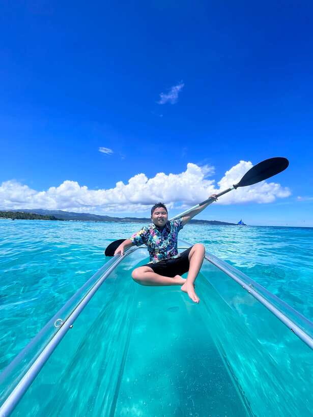 Boracay - Crystal Kayak phot-op Experience - Choosing the best time for light and water
