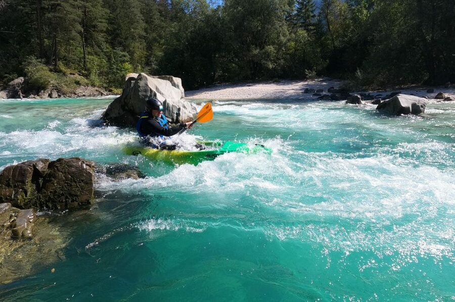 Bovec: Iconic Sit-on-Top Kayak Tour on Soča River +FREEphoto - Why this Soča kayak trip works for beginners