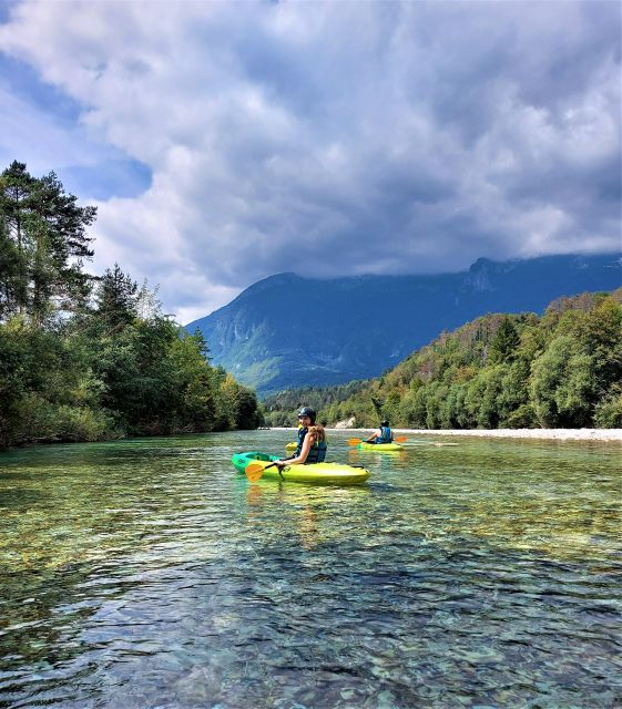 Bovec: Iconic Sit-on-Top Kayak Tour on Soča River +FREEphoto - The short van ride to the Cezsoca Bridge