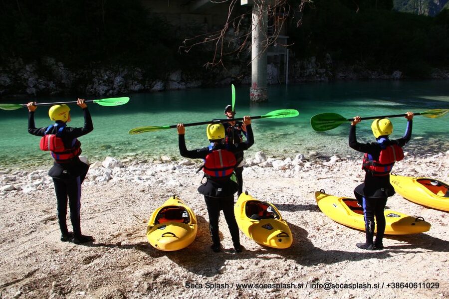 Bovec: Soča River 1-Day Beginners Kayak Course - Two hours of paddling from easy water to rapids