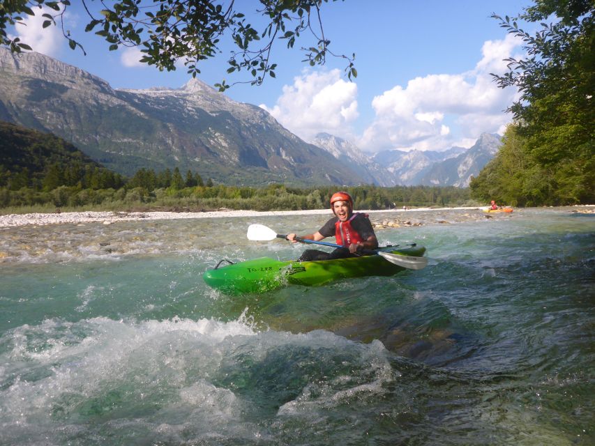Bovec: Whitewater Kayaking on the Soča River - Meeting Sport Mix Bovec beside the red flags