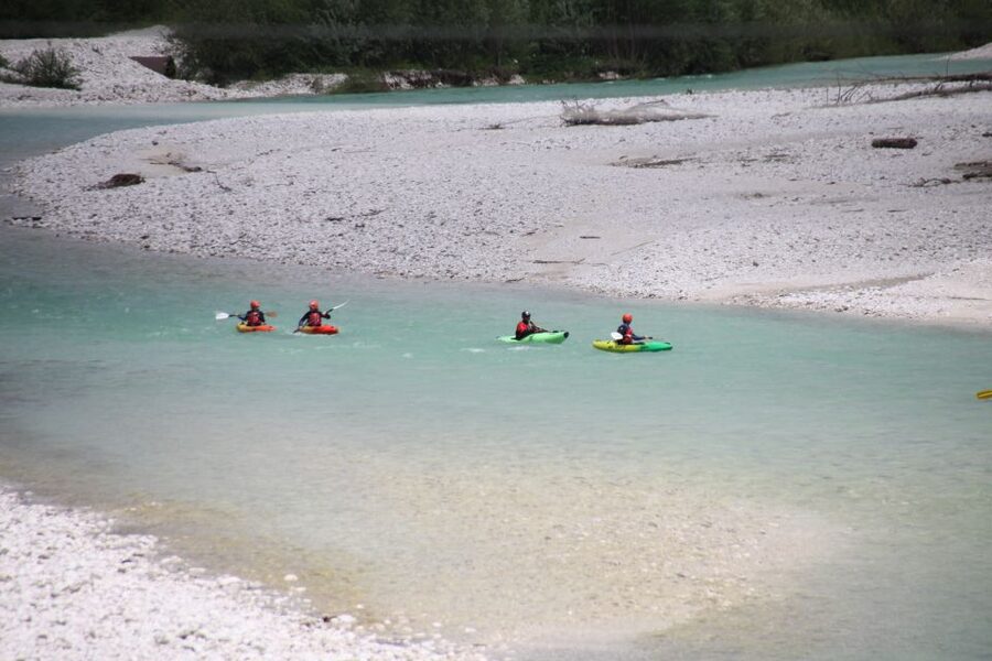 Bovec: Whitewater Kayaking on the Soča River - Rapids, eddies, and canyon views