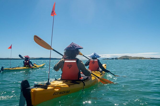 Browns Island Motukorea Sea Kayak Tour - The first hour across the Hauraki Gulf