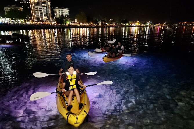 Budva: 2-Hour «Night Lights» Kayak Tour - Returning past Budva’s Old Town walls