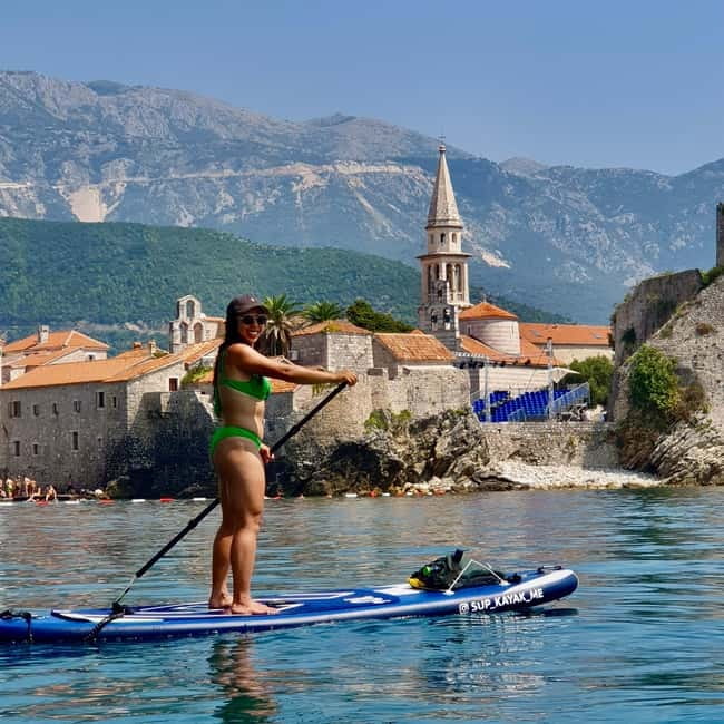 Budva: 3-Hour Paddle Board or Kayak Tour to Coastal Caves - Swimming and snorkeling at the Blue Lagoon
