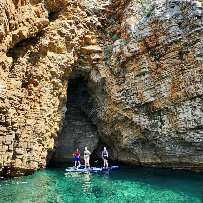 Budva: 3-Hour Paddle Board or Kayak Tour to Coastal Caves - What the guides and equipment add