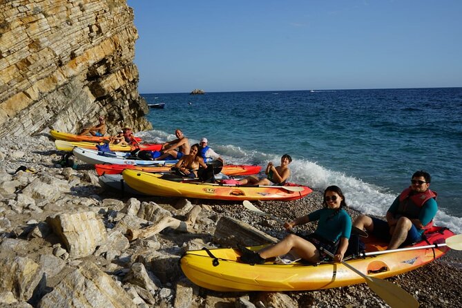 Budva Bay: Kayak & SUP Tour to Coastal Caves - Pigeon Cave and the natural sea passage