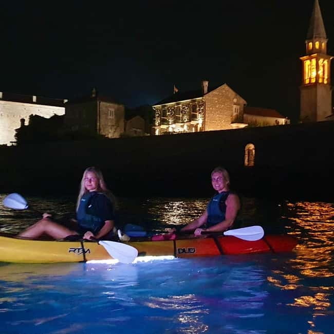 Budva: Night Lights Kayaking Tour - What $53 includes, and whether it is fair