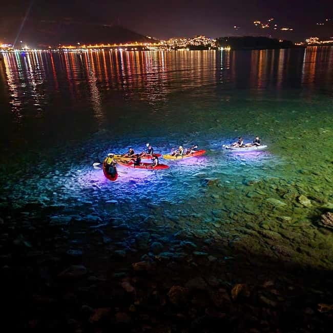 Budva: Night Lights Kayaking Tour - Which guide and language will suit you?