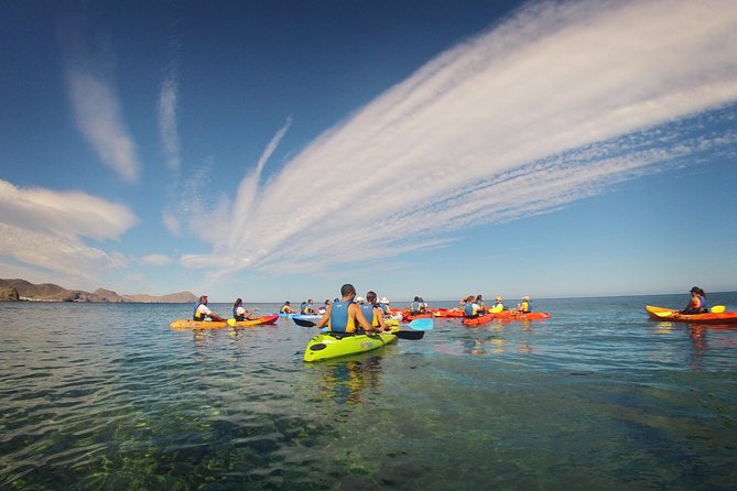 Cabo de Gata Active. Guided kayak and snorkel route through coves of the Natural Park - What happens before you launch