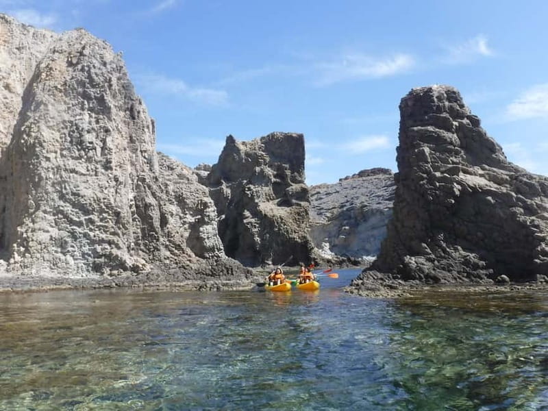 Cabo de Gata: Kayak and Snorkel Tour in the Natural Park - The first 2 hours and 15 minutes on the kayak