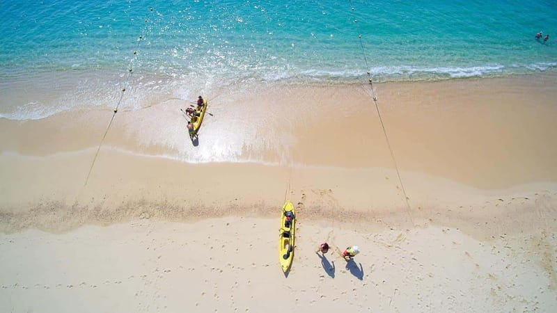 Cabo: Half-Day Kayak & Snorkel to Santa Maria & Chileno Bay - Santa Maria Bay: a gentle first look underwater