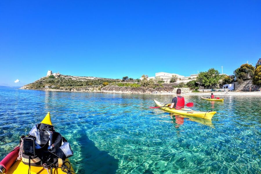 Cagliari: Exclusive small group Kayak tour at Devil"s Saddle - Caves, cliffs, and coastal stops