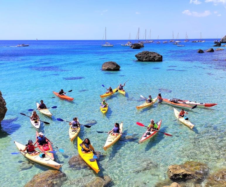 Cagliari: Guided Kayak Excursion in the Gulf of Cagliari - The return past the Crocodile and Mushroom rocks