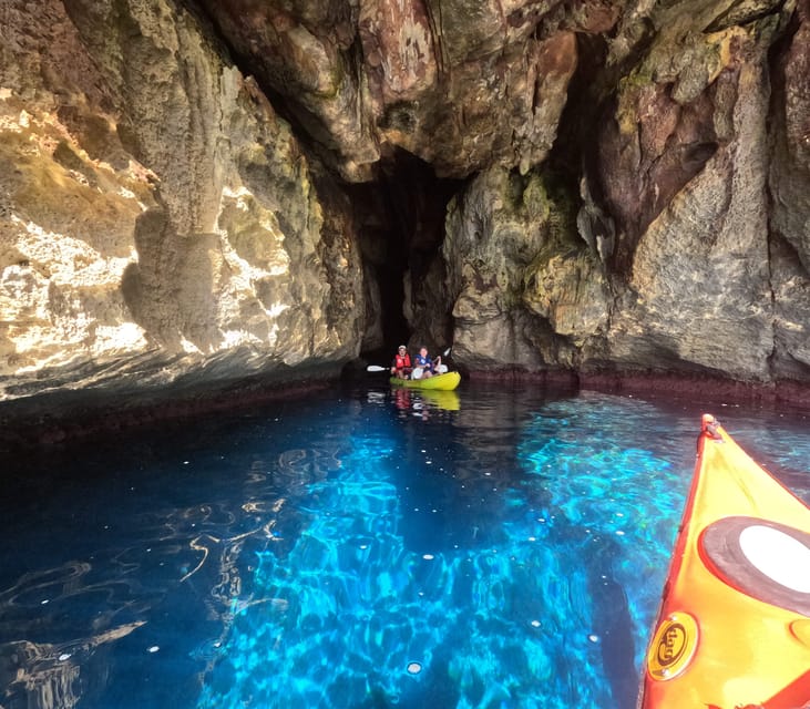 Cala en Porter: Menorca Caves Kayaking Tour & GoPro Photos - Inside the caves, with nature kept first
