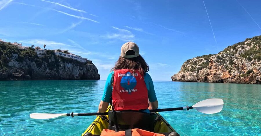 Cala en Porter: Menorca Caves Kayaking Tour & GoPro Photos - The light cave and the fun factor