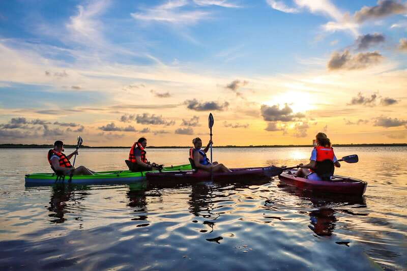 Cancun: Sunset Kayak Experience in the Mangroves - The first 45 minutes through the mangroves