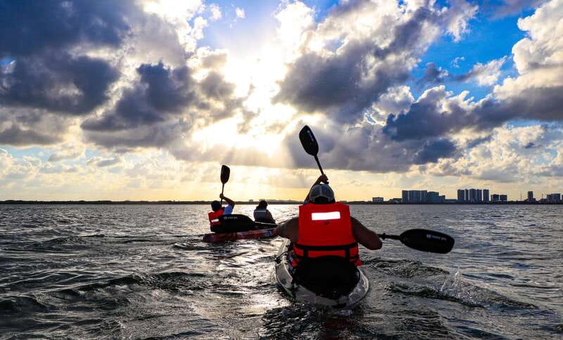 Cancun: Sunset Kayak Experience in the Mangroves - A 15-minute break for water and photos