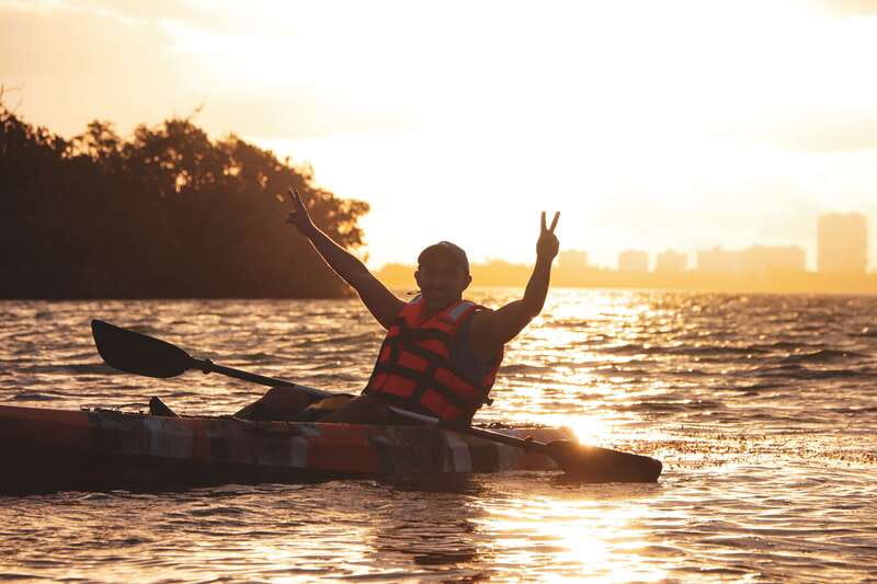 Cancun: Sunset Kayak Experience in the Mangroves - The final 45 minutes and the sunset view