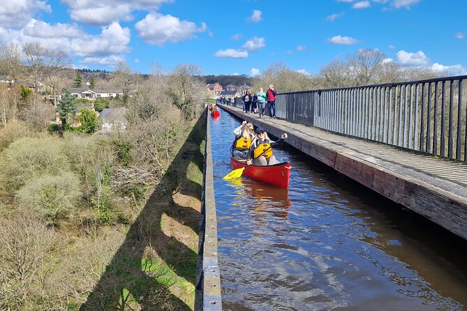 Canoe Trip Over the Pontcysyllte Aqueduct - Crossing Pontcysyllte Aqueduct by canoe