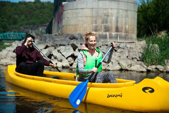 Canoeing on the Elbe river + Bike rental from Děčín to Bad Schandau - Paddling through the sandstone canyon