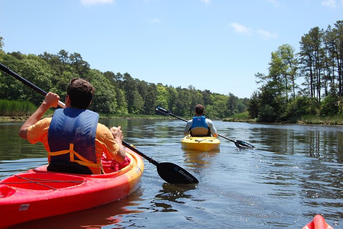 Cape Cod Sunset Kayak Tour - Paddling across Popponesset Bay