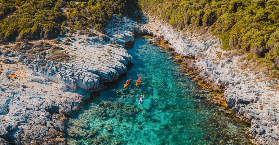 Cape Kamenjak: Cave and Safari Experience by Kayak - Swimming, snorkeling, and cliff jumping