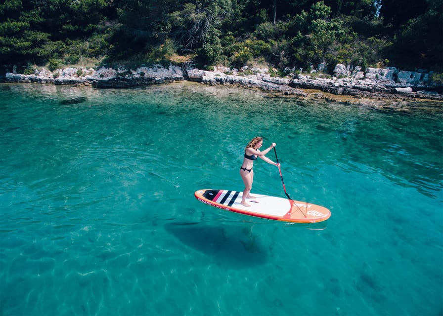 Cape Kamenjak: Sunset Kayak/SUP Wine Tour - Swimming and Snorkeling in the Blue Water
