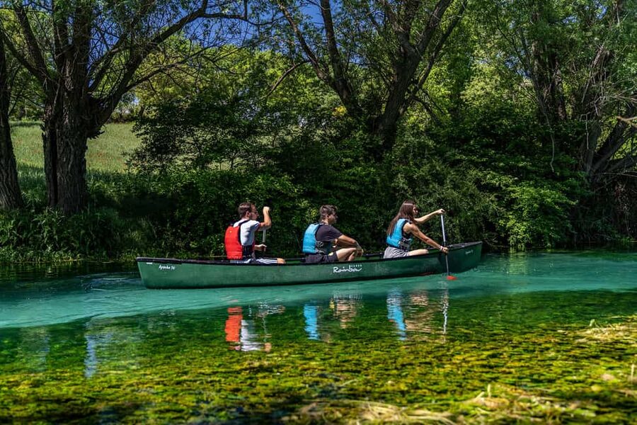 Capestrano: Canadian Canoe Excursion on the Tirino River - Starting at the Valle del Tirino center