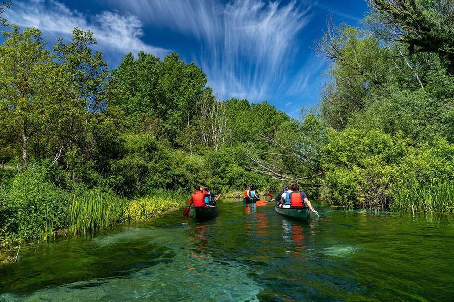 Capestrano: Canadian Canoe Excursion on the Tirino River - The Eco-restaurant after the paddle