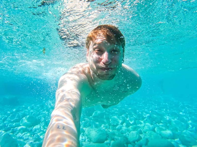 Capri: Caves and Beaches Kayaking Tour with GoPro Photos - Green Caves and the Cave of the Water