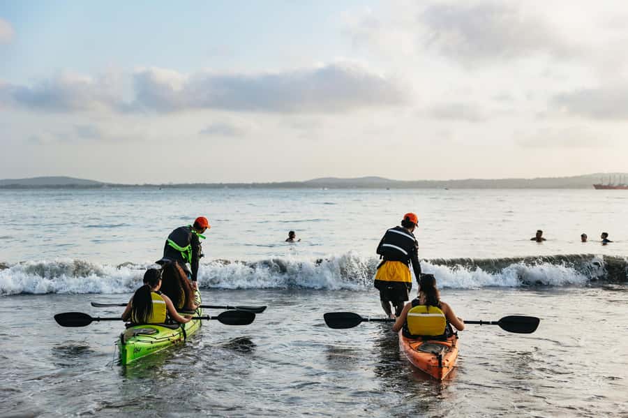 Cartagena: Sunset Sea Kayaking Tour - Booking flexibility and the return to shore