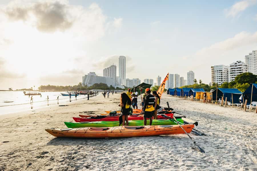 Cartagena: Sunset Sea Kayaking Tour - What to pack for a wet evening
