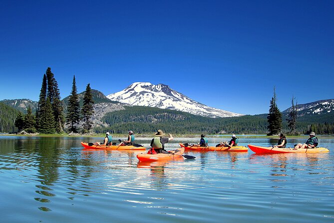 Cascade Lakes Kayak Tour in Bend Oregon - Getting Set Up in a Tandem Kayak