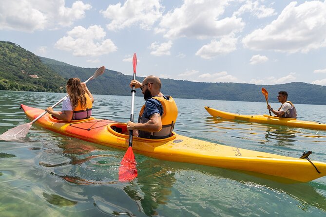 Castel Gandolfo Lake Kayak and Swim Tour - Paddling past Le Macine and the old lakeside sites