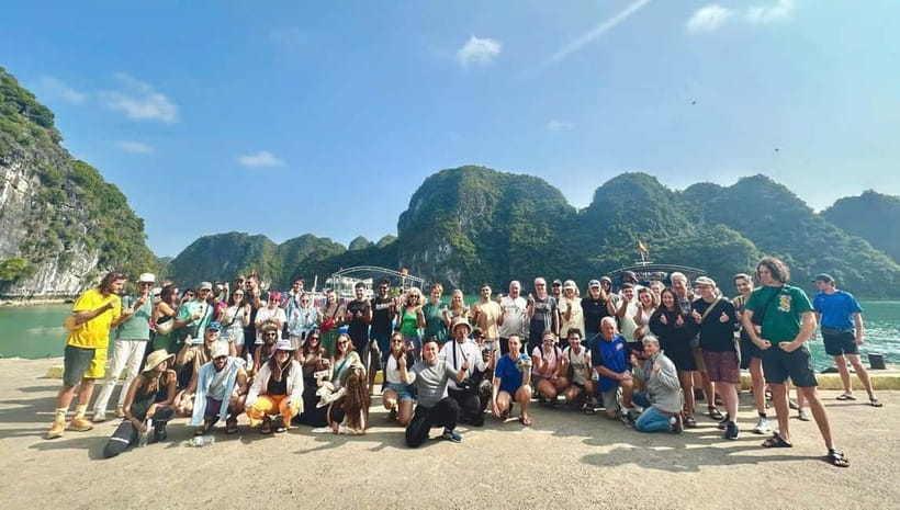 CAT BA: LAN HA & HALONG BAY – KAYAK, BIKE, LUNCH, SNORKEL - From Cat Ba Town to the Floating Fishing Village