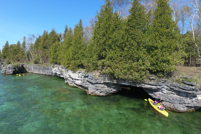 Cave Point Kayak Tour - Cave Point County Park, trails, swimming, and cliff jumping