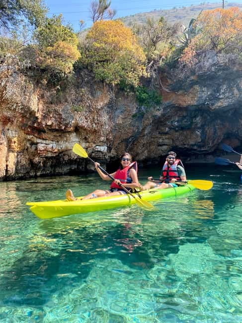 Caves of Porto Palermo: Kayak/SUP Tour with Castle Sea View - Sea caves and the first secluded beach