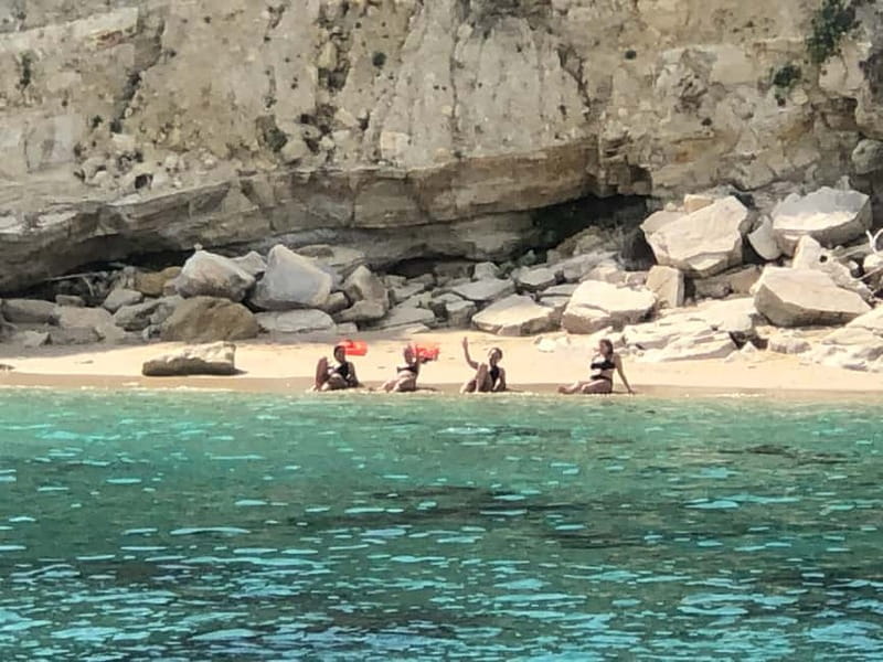 Chania: Private Cruise with Sup Food & Unlimited Drinks - Marathi Bay is the day’s food and swimming anchor
