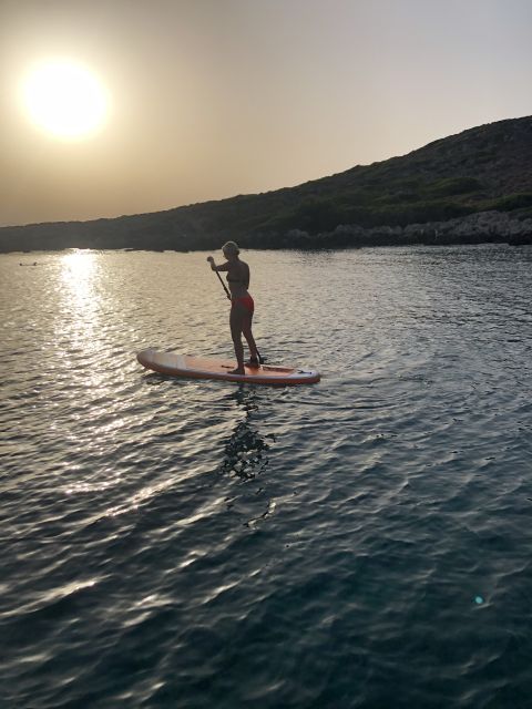 Chania: Stand-up Paddleboard Coastal Sunset Experience - Lazareta Island and the swimming break